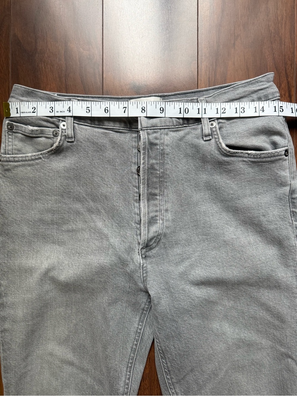 AGOLDE Nico High-Rise Slim Denim Jeans in Gray / Size 29 - Picture 9 of 10